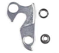 Soporte de montaje de gancho trasero de aleación de aluminio para marco de bicicleta, accesorios de engranaje de repuesto plateado o negro (009)