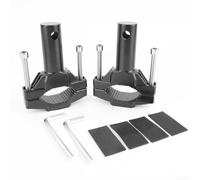 Soporte de montaje de horquilla de motocicleta, soporte de abrazadera de aleación de aluminio CNC para faros delanteros para focos, se adapta a varios tipos de motocicletas y lámparas (1 juego)
