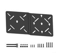 Soporte de montaje de metal para Intel NUC y para mini PC, soporte de pared o debajo del escritorio con gestión de cables, soporte de metal compacto para computadoras de factor pequeño,