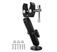 Soporte de montaje de motor de arrastre, soporte de fijación de eje de motor de arrastre de aleación de aluminio, resistente abrazadera de soporte de eje antivibración ajustable de 360 grados