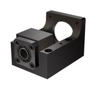 Soporte de montaje de motor paso a paso para eje de fijación para motores NEMA 23/34 de 86 mm y 57 mm, soporte de acero de alta coaxialidad con alineación de rodamientos integrada para mecanizado CNC