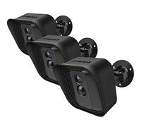 Soporte de Montaje de Pared Ajustable de 360 Grados y Piel Protectora de Silicona para Cámara de Seguridad Interior/Exterior Blink XT (3, Negro)