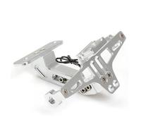 Soporte De Montaje De Placa De Matrícula Trasera CNC para Suzuki para GSF1200 para GSF1250 para DL650 para DL1000/para V-Strom para TL1000S/R Soportes de matrículas para Moto(Silver)