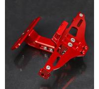 Soporte De Montaje De Placa De Matrícula Trasera De Motocicleta Con Luz Para APRILIA RSV4R RSV 4R 2009-2019 2018 2017 2016 2015(Rojo)
