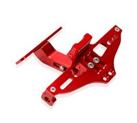 Soporte De Montaje De Placa De Matrícula Trasera De Motocicleta Para Hon&da TRANSALP650 TRANSALP 650 1987-1999 1998 1997 1996 1995 1994 1995 1996(Rojo)