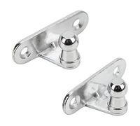 Soporte de Montaje de Puntal de Gas de 2 Uds, Yosoo Perno de Bola de 10mm Ajuste Múltiple Universal de Metal para Maletero de Motor