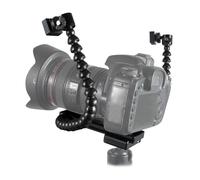 Soporte de Montaje de Soporte de Flash de Zapata de Doble Brazo Flexible para Macro Shot Accesorios de CáMara