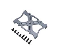 Soporte de Montaje de Soporte de Placa de Aluminio Universal Compatible con Accesorios de automóvil de Control Remoto de Control Remoto de 1/10(Dark Grey)