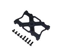 Soporte de Montaje de Soporte de Placa de Aluminio Universal Compatible con Accesorios de automóvil de Control Remoto de Control Remoto de 1/10(Black)