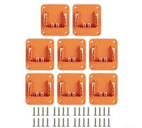 Soporte de montaje de taladro para herramientas RIDGID 18V Li-ion y para AEG, estación de muelle de pared ABS resistente con tornillos para organización de talleres de garaje, negro (8 piezas)