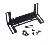 Soporte de montaje de ventilador de metal resistente para cajas de PC que soportan unidades de enfriamiento de 8 cm, 9 cm y 12 cm, negro (negro)