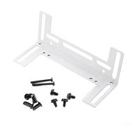 Soporte de montaje de ventilador de metal resistente para cajas de PC que soportan unidades de refrigeración de 8 cm, 9 cm y 12 cm, color negro (blanco)