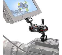 Soporte de Montaje de Video para Monitor de Cámara DSLR, Rotación de 180 Grados Brazo Articulado Mágico Brazo de Cabeza Esférica Doble, Adaptador de Tornillo de 1/4 Montaje de