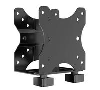 Soporte de montaje delgado ajustable para cliente - Monta mini PC en brazo de monitor, poste de soporte o debajo del escritorio, soporta CPU de 0.67 a 2.8 pulgadas de ancho, color negro
