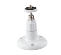 Soporte de montaje en pared ajustable de 360 grados para cámaras de seguridad interiores y exteriores, plástico ABS con junta de metal y montaje de tornillo seguro (blanco)