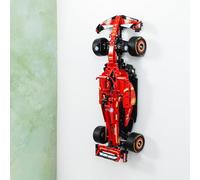 Soporte de montaje en pared Brickify compatible con Lego F1 Technic Ferrari SF-24 42207 - Fabricado en el Reino Unido - Coche no incluido - Tornillos y tacos incluidos