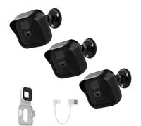 Soporte de montaje en pared con carcasa protectora para cámara Blink al aire libre que permite un control preciso de ángulo de 360 grados (3 piezas)
