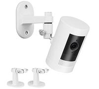 Soporte de montaje en pared de seguridad ajustable para Ring Stick Up Cam & Ring Indoor Cam, ángulo de visión perfecto para sistema de cámara de vigilancia de anillo - Blanco