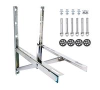 Soporte de montaje en pared para condensador de 9000-24000 BTU, soportes de soporte de CA de acero inoxidable libre de óxido para sistemas de bomba de calor de aire acondicionado mini dividido