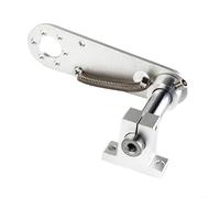 Soporte de montaje en T de 140 x 95 mm, metal con agujero de 5 mm y agujero de tornillo de 6 mm, soporte de rueda antideslizante para instalación de contador digital en taller industrial