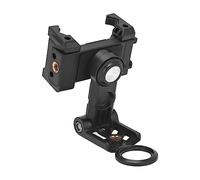 Soporte de Montaje en Trípode para Teléfono, Clip de Soporte para Teléfono Celular Giratorio de 360 Grados con Puertos Duales de 1/4 pulg., Abrazadera de Teléfono Universal