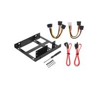 Soporte de Montaje HDD SSD Dual Kit de Unidad de Disco Duro Interno de 3,5 una 2,5 Cables Unidad de Disco Duro de 2,5 una 3,5 Bay Cajita de la Bandeja