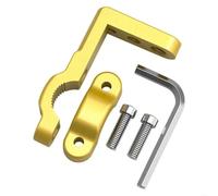 Soporte de montaje multifunción para manillar de motocicleta de 17-22 mm, 10 mm, 8 mm y 6 mm, compatible con rosca M6 y M8 para luz de base. Abrazaderas de Tubo de Luz(Gold)