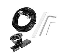 Soporte de Montaje para Antena de jamón para Coche, Base de Antena Ajustable de 360 Grados con Cable PL259 de 5 m para Radio móvil, vehículo, Montaje de Clip para Coche, Tapa