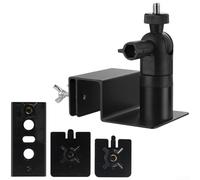 Soporte de montaje para cámara con soporte de panel solar ajustable compatible con ARLO para cámaras EUFYCAM y Ring para una instalación fiable en exteriores (negro)