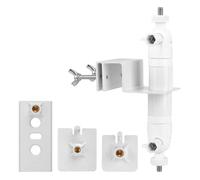 Soporte de montaje para cámara de seguridad con rotación de 360 grados, instalación de canalón de acero inoxidable para cámaras alimentadas por energía solar, soporte de cámara de seguridad