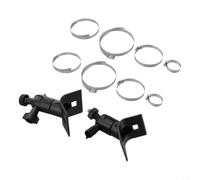 Soporte de montaje para cámara, paquete de 2 soportes de pared con tornillo de 1/4 pulgada para EufyCam 2C Pro 3 para arlo vigilancia al aire libre, negro