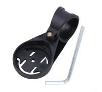 Soporte de montaje para computadora de bicicleta para TT Rest Bar Aero-Bar Extensión de plástico ligero Velocímetro Odómetro Soporte Compatible con Garmin para iGPSPORT para dispositivos Negro 22.2mm