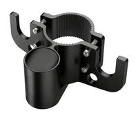 Soporte de Montaje para Conector de Remolque de 7 Pines Negro | Aleación de Aluminio, Organizador de Cadena Integrado, Uso Exterior para Rv y Off-road, Cubre Enchufe Resistente