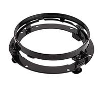 Soporte de Montaje para Faro Redondo 7 Pulgadas, Base de Fijación Frontal, Compatible con JK - Construcción Resistente, Diseño con Muelles Antivibración, Instalación (negro)