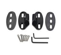 Soporte de montaje para manillar de motocicleta, base de conversión para motocicletas, ATV, scooter, accesorios de modificación de motocicleta, color negro