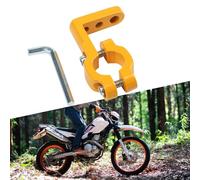 Soporte de montaje para manillar de motocicleta para cámaras de acción, abrazadera de aluminio ajustable de 8 a 35 mm, soporte de tubo para espejo de bicicleta (dorado)