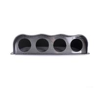 Soporte de montaje para medidor de coche de 52 mm, soporte de medidor de carreras de 4 agujeros, carbono negro ABS para uso general, montaje de soporte de instrumento (color patrón de carbono)