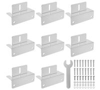 Soporte de montaje para panel solar, 8/4 piezas, montaje en panel solar, aleación de aluminio, kit de soportes en Z para caravanas, remolques, barcos, campistas para autocaravanas, barcos (8 piezas)