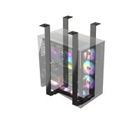 Soporte de montaje para procesador - Soporte de torre de PC, Diseño de marco abierto Robusto y ajustable, Soportes de ordenador confiables bajo el escritorio | Organización compacta para la