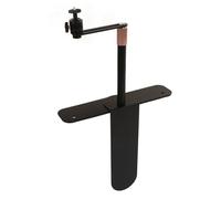 Soporte de montaje para proyector, rotación de 360° de alta resistencia, 24-40 cm, altura ajustable, 1/4, rosca amplia aplicación, soporte para proyector para el hogar (negro)