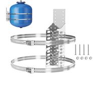 Soporte de montaje para tanque de propano, soporte de montaje en pared de tanque de expansión térmica, letrero de calle de metal para poste de 5 galones o 13 pulgadas de diámetro, soporte de nitrógeno