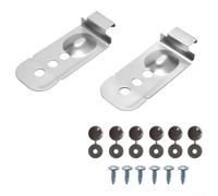 Soporte de montaje seguro DD98-01051C para lavavajillas Samsung DW80M DW80R - Accesorios de instalación de electrodomésticos integrados, accesorio estable para gabinete plateado (1 juego)
