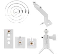 Soporte de montaje solar para cámara compatible con arlo para anillo eufy - Extensión de poste de techo de pared de acero inoxidable ajustable para cámaras de seguridad al aire libre - Diseño
