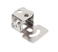 Soporte de montaje universal para faro de motocicleta, espejo retrovisor, foco, lámpara de señal, fijo, metal, extendido, frontal Soporte para seña de giro para(1x)