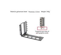 Soporte de Montaje Vertical para GPU, Soporte para Tarjeta GráFica, Soporte para Tarjeta de VíDeo VGA, Soporte de Metal Duradero para Computadora de