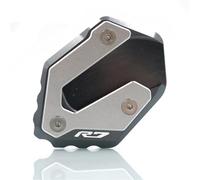 Soporte De Motocicleta Lateral Extensión Caballete Placa Ampliar para Yamaha YZFR7 YZF-R7 2021-2023 Aumentar la Estabilidad del área de Soporte(Negro)