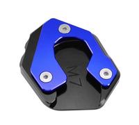 Soporte De Motocicleta Para Yamaha MT07 FZ07 MT FZ 07 2015-2020 XSR700 XSR-700 2018-2020 Almohadilla De Extensión Soporte Lateral Placa Ampliadora(Azul)