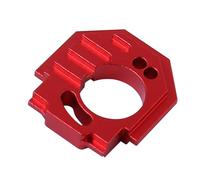 Soporte de motor ajustable de aluminio con función de disipación de calor para ARRMA 1/18 4WD granito GROM MEGA 380 cepillado 4X4 Monster TRUCK-ARA2102 RC Car (rojo)