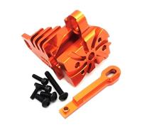 Soporte de motor de aluminio con aletas de disipador de calor naranja para Traxxas 1/7 UDR Unlimited Desert Racer 8560
