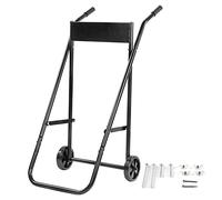 Soporte de motor de barco fuera de borda de acero plegable, soporte de motor de barco, bastidor portátil de hélice, carro de transporte de motor de servicio pesado para almacenamiento, capacidad de pe